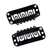 Toupet Clips rounded black 25mm Ellen Wille