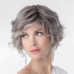 Perruque Romance Deluxe | Metallic grey Rooted