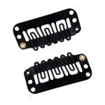 Toupet Clips rounded black 25mm Ellen Wille